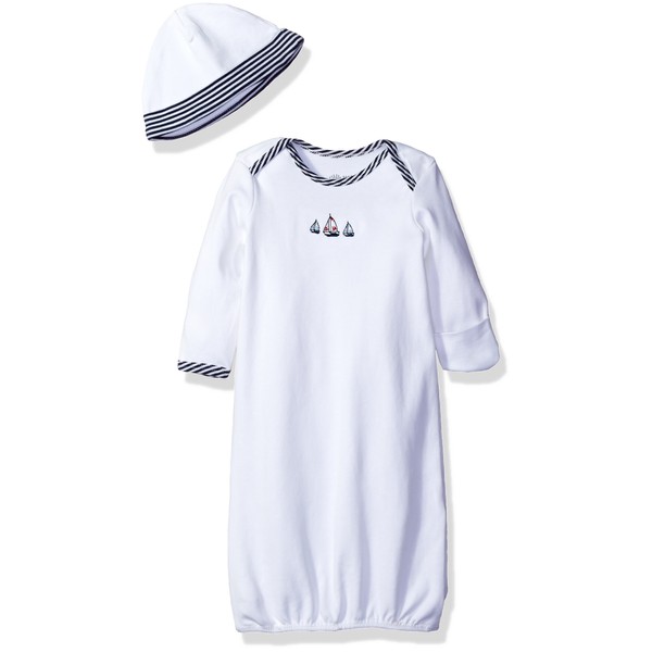 Little Me Boys' 2-Piece Gown & Hat Set