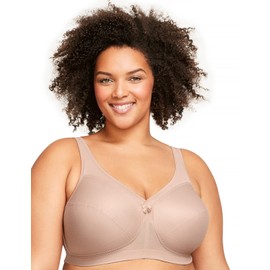 Glamorise Women's MagicLift Active Support Bra, Cafe, 38G
