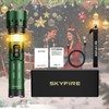 SKYFIRE LED Rechargeable Flashlights High Lumens: 11 Modes Zoomable Super