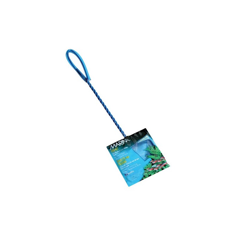 Marina 5-Inch Blue Fine Nylon Net with 10-Inch Handle, Aquarium