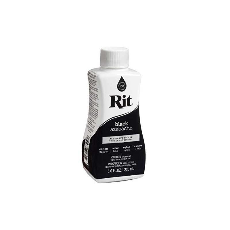 Rit Dye Liquid 8oz-Black Liquid 8oz-Black