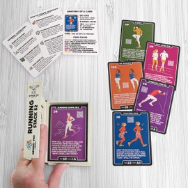 Stack 52 Running Exercise Cards: Run Faster and Further with Less Effort. Video Instruction by Certified Coach Included. Beginner to Advanced Drills. (Running Stack 52)