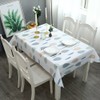 Aisszhao 137 * 180cm Wipe Clean PVC Tablecloth,Leaves Pattern Rectangular