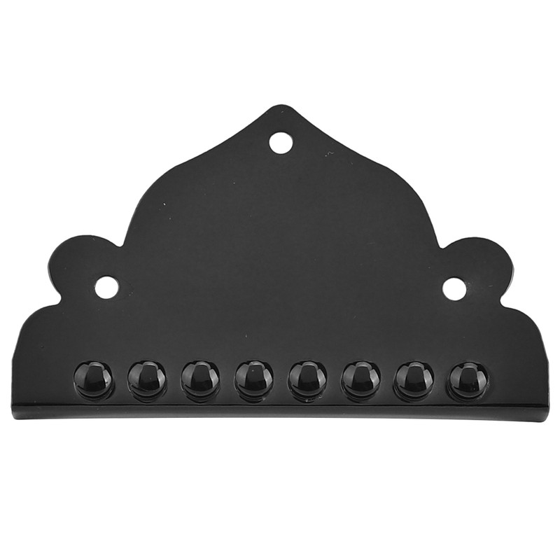 Mandolin Tailpiece Black 8-String Screws Triangular Parts Musical Instrument Accessories