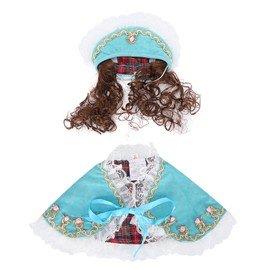 Small Pet Mini Beautiful Cloak Pet Costume Clothes Dogs Cats Cute Princess CloakPF17 Blue M