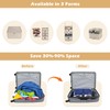 Surblue Hanging 3-Shelf Closet Organizer Foldable Travel Storage Bag for