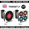 Airsoft 14cm Air Rifle Pistol BB Shooting Targets Mixed Designs