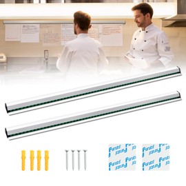 CjgyzTicket Holder for Restaurant, 36/48/60 inches, Restaurant Order Holder，Durable and Easy to use, Suitable for Commercial Kitchens, cafes, Fast-Food(36 Inch, 2 Pcs) (36 Inch)