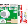 26m Laundry Drying Double Washing Line, Retractable, Wall Mounted, Heavy
