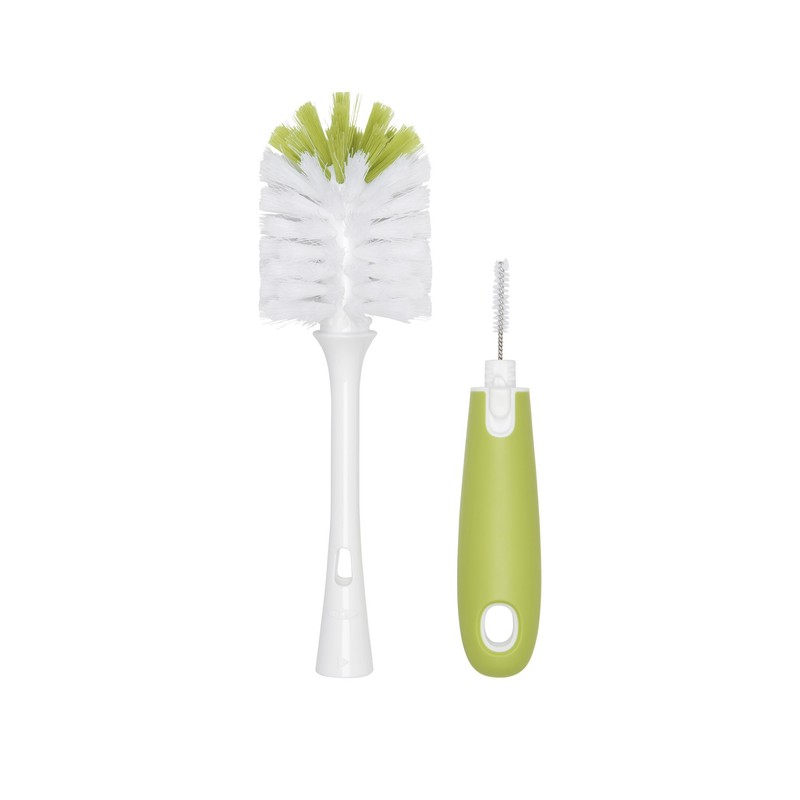 Oxo Tot Flaschenbürste, mit Saugnapf-Reiniger und Ständer