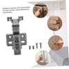 Operitacx 4pcs Stainless Steel Inset Cabinet Hinges Silent Hydraulic Design