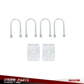 SHZAITOR 3000lbs Trailer Double Eye Spring U-bolt kit 6000lbs Single Trailer Axle 5 leave