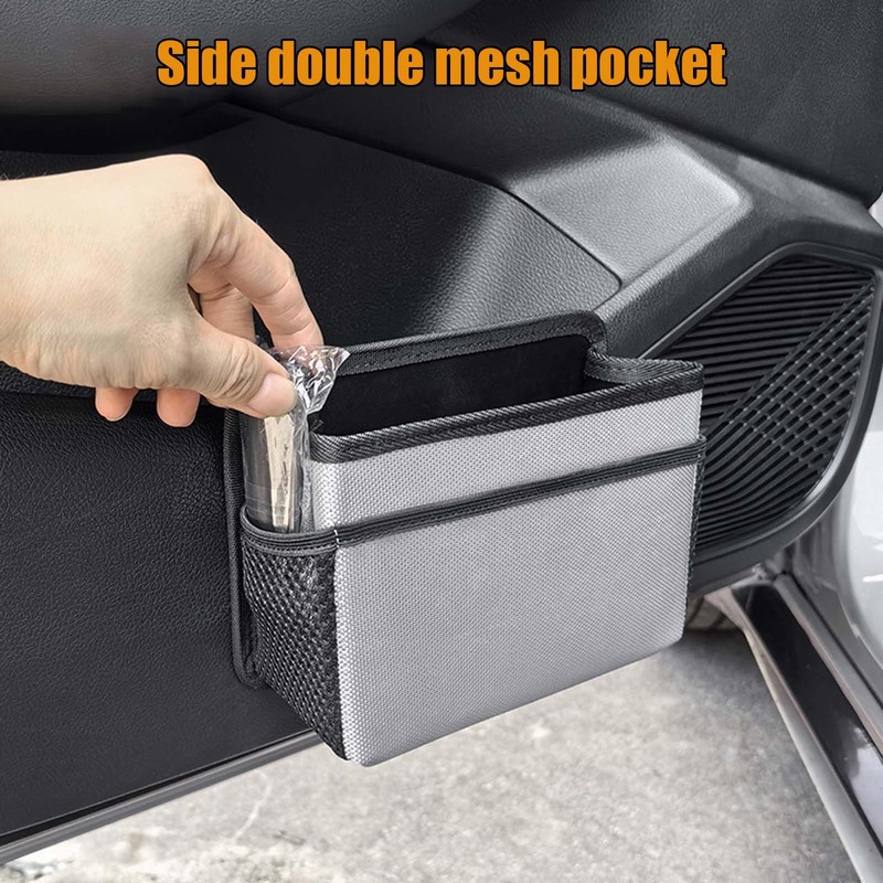 DEARBAG Car Dustbin Small, Foldable Car Side Door Bin, Waterproof,