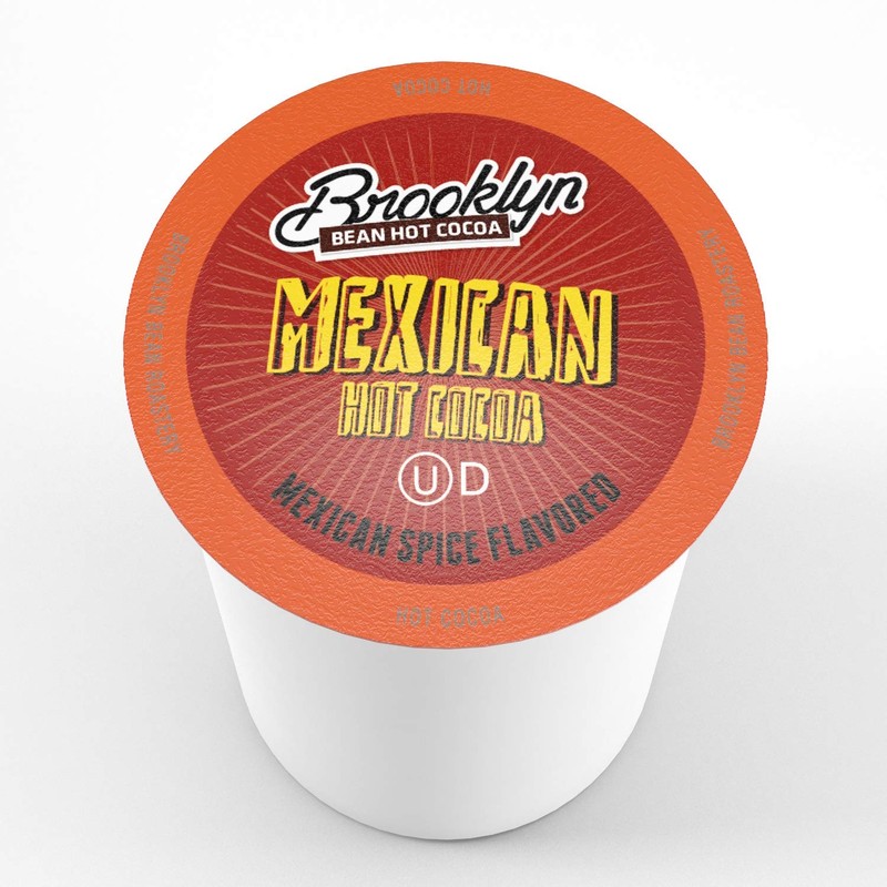 Brooklyn Beans Mexican Cocoa Hot Chocolate Pods,Compatible with K Cup