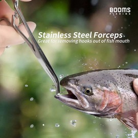 Booms Fishing FF2 4 in 1 Fly Fishing Gear Combo: Forceps, Nipper, Leader Straightener, Zinger Retractor