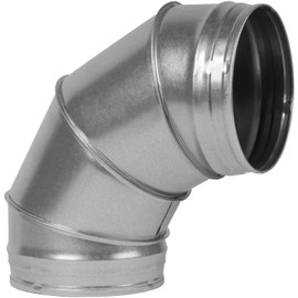 Vent Systems 6" inch Elbow 90 Degree Duct Pipe Connector Flexible Round Tube Ventilation Hose Metal 150 mm. 90 Degree Duct Coupler.