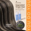 DOORES I Tip Hair Extensions Human Hair, Balayage Natural Black