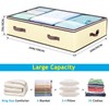 Budding Joy 6 Pack 90L Under bed Storage Containers Organizer