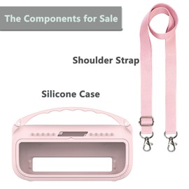 JCHPINE Silicone Cover Case for Bose SoundLink Flex Portable Bluetooth Speaker 2nd Gen, Protective Holder for Bose SoundLink Flex Speaker Accessories (Pink)