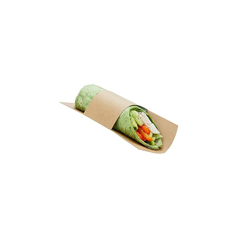 Restaurantware Paper Sandwich Wrap Display - Disposable Wrap Plate -