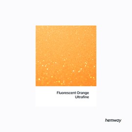 Hemway Fluorescent Orange Glitter Ultrafine 130g/4.6oz Powder Metallic Resin Craft Glitter Flake Sequins for Epoxy Tumblers, Hair Face Body Eye Nail Art Festival, DIY Party Decorations Paint