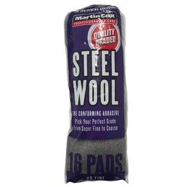 Steel Wool Grade 0 Martin Cox 16x Wire Wool Pads for Cleaning, Finishing and Polishing Metal, Wood and Automotive Bodywork