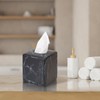 MOCHTERO Marble Pattern Square Tissue Box Cover,Modern Tissue Holders Decor,for