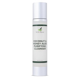 Limpiador Purificante De Coco, Miel Y Aloe | Jabón Facial Orgánico Para Mujeres Y Hombres | Limpiador Facial Espumoso Vegano Suave Para Todo Tipo De P