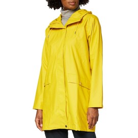 Helly Hansen Women's Moss Hooded Waterproof Windproof Rain Coat, 344 Essential Yellow, Large