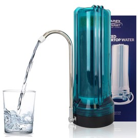 APEX MR-1030 GAC, Calcite & KDF-55 Countertop Water Filter (Green)