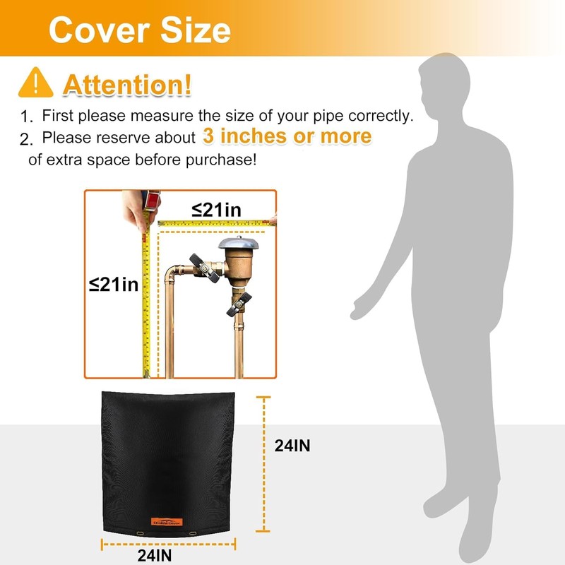 Cholila Cover Backflow Preventer Cover Insulated with Thicker 7 Layers