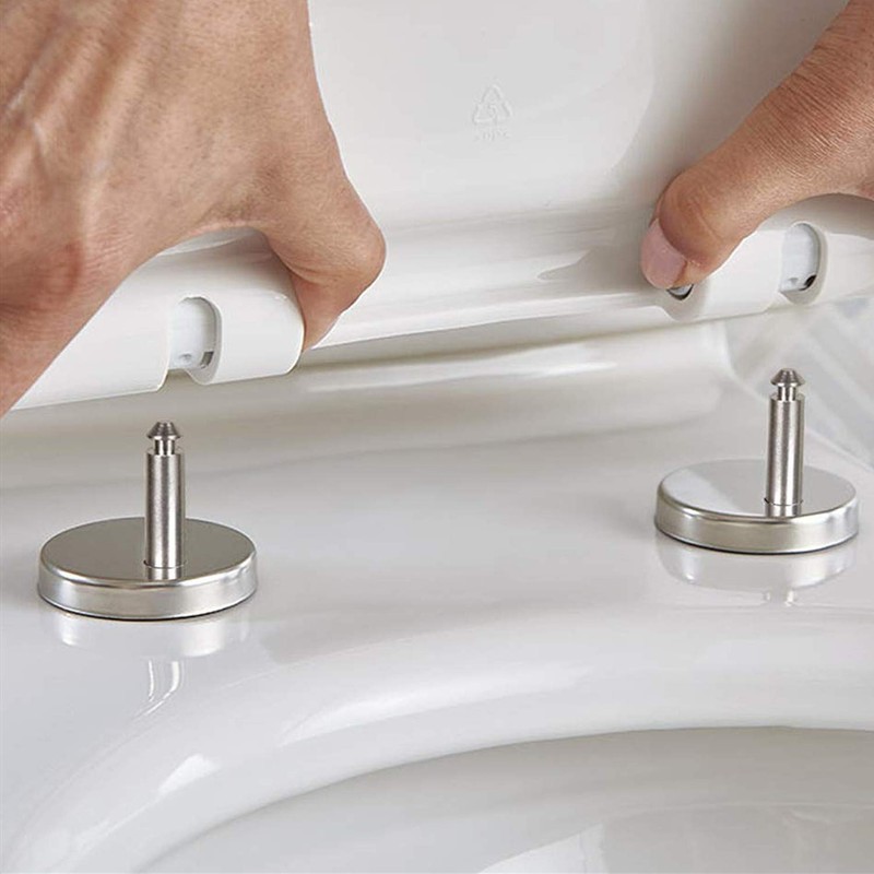 1 Pair Toilet Seat Fixings Universal Toilet Seat Hinge with