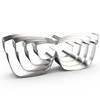 Glasses Sunglasses Cookie Cutter Set for Baking, 5/4/3/2 inch, 4