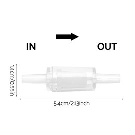 Pack of 10 Aquarium Air Pump Valves Aquarium Air Pump Flow Valves One Way Check Valve Aquarium Check Valve Safety Valve for Aquarium Air Pumps (White)