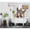 LB Farmhouse Animal Shower Curtain 180 x 200 cm (W