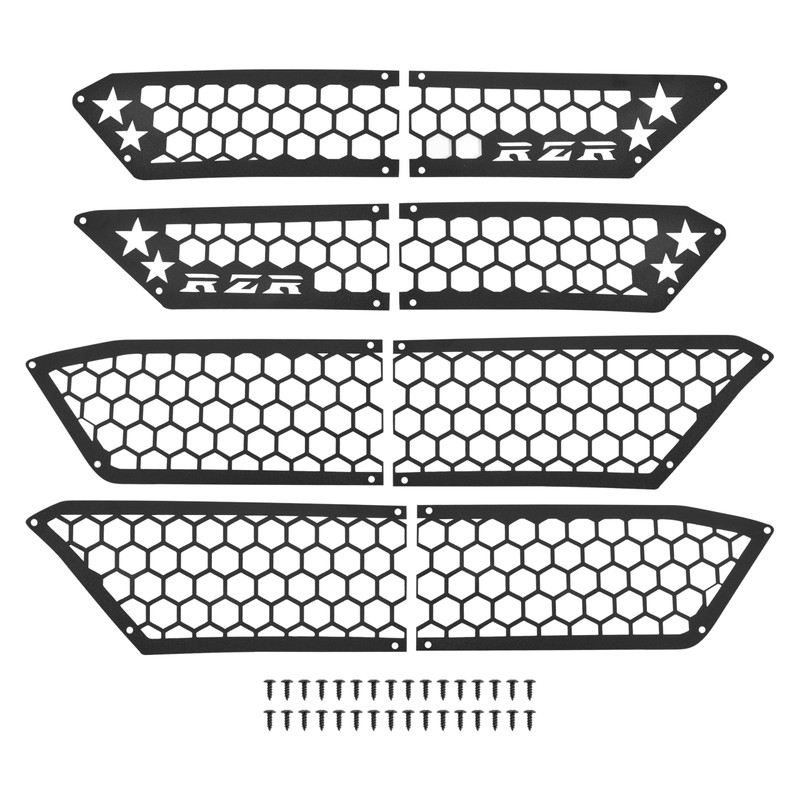 SAUTVS Aluminum Intake Grill Covers for Polaris RZR XP/XP 4