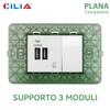 CILIA Compatible with Vimar Plana, Bracket for Box 502 503