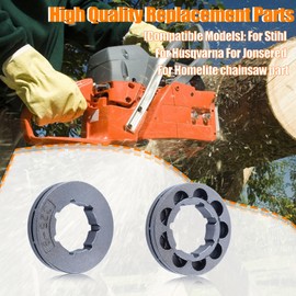Mtanlo .325-9T Chain Sprocket Rim For Stihl For Husqvarna For Jonsered For Homelite Chainsaw Part, Sprocket Rim