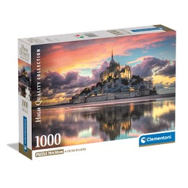Clementoni 39769 Collection-Le Magnifique Mont Saint-Michel 1000-Piece Jigsaw Puzzle for Adults, Made in Italy, Multi-Coloured