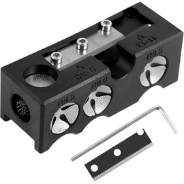 LimCryspp Herramienta de reparación de Puntas de Billar Profesional 11 en 1 para Tacos de Piscina, reparación de Puntas de Billar, de aleación de Aluminio, Herramienta de reparación con Llave (Negro)