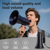 Flydot Megaphone with Speaker Microphone Siren and 240-Second Recording Bullhorn