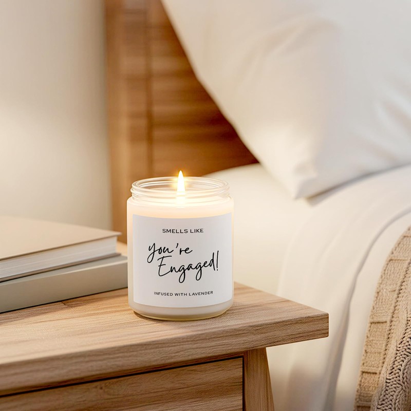 Engagement Gifts for Couples, Engagement Candle 7Oz, Best Engaged Gift