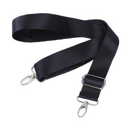 JIHUOO 1 Inch Nylon Shoulder Bag Belt Adjustable Crossbody Bag Strap Black Long Bag Strap Laptop Bag Replacement Belt Strap with Hooks