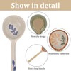 JANKOW 4 Pack Japanese Ceramic Soup Spoons, Long Handle Japanese