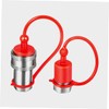 HEALEEP 2 Sets Plastic Cap Hydraulic Quick Connect Covers Red