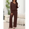 ANRABESS Womens Pajama Sets 2 Piece Outfits Matching Lounge Set