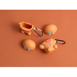 SGVAHY Case for Airpods 1&2 Case Cover with Keychain Kawaii Airpod Case Cute Cartoon Soft Silicone Airpods 2nd 1st Generation Wireless Charging Case Shockproof Protective Case (Gingerbread Man)