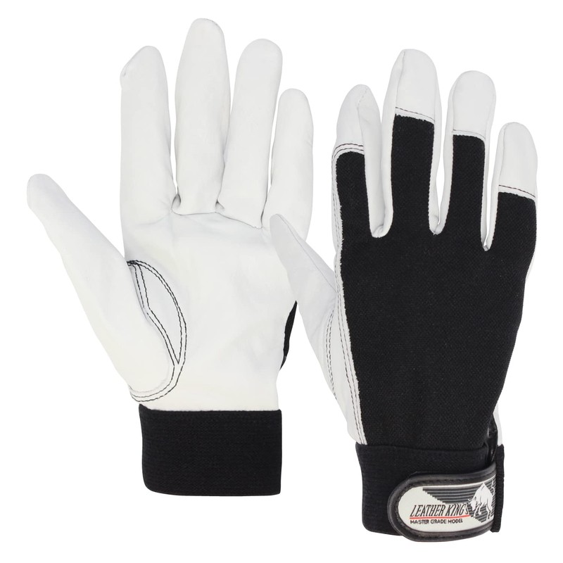 Otafuku Glove Leather Gloves, Leather King [Cow Crest, Wrist Magic,