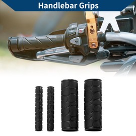 X AUTOHAUX 1 1/8" / 29mm 1 1/8" / 29mm Motorcycle Hand Grips Cover Kit Non Slip Rubber Handlebar Grips for Motorcycle Scooter Bicycle ATV Black 1 Set