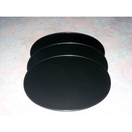 Maier 3 BLACK OVAL NUMBER PLATES 9 x 11 VINTAGE KAWASAKI SUZUKI KX YAMAHA YZ HONDA JAW